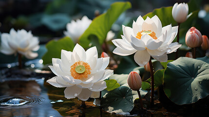 water lily in the garden