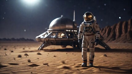 The concept of an astronaut discovering a new planet where humans can live.