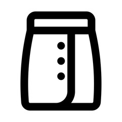 skirt line icon