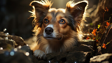 Obraz premium border collie puppy