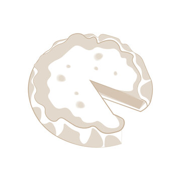 recommend clip art: Basque Burnt Cheesecake Line art Illustration Logo