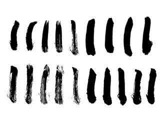 漢字手書き筆文字 パーツ 線 Japnanese Kanji handwritten calligraphy parts lines