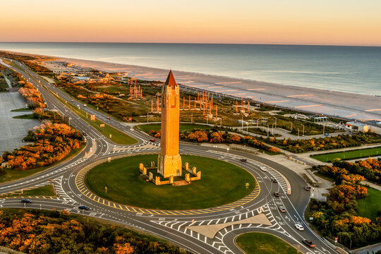 Long Island Beach Aerial View