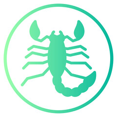 scorpion gradient icon