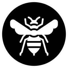 bee glyph icon