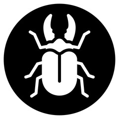 beetle glyph icon