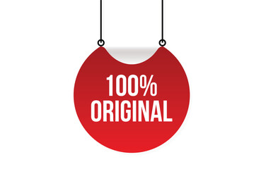 100 percentage original banner design. 100 percentage original icon. Flat style vector illustration.