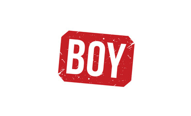 Boy stamp red rubber stamp on white background. Boy stamp sign. Boy stamp.