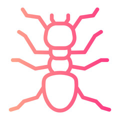 Fototapeta premium ant gradient icon