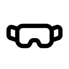 smart glasses line icon