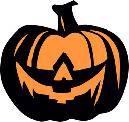 The iconic Halloween pumpkin october season