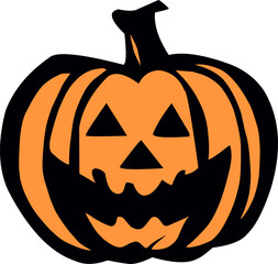 The iconic Halloween pumpkin october season