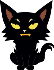 The black cat a symbol often associated with Halloween exudes an air of mystique and enchantment