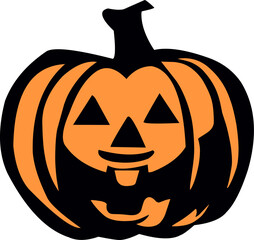 The iconic Halloween pumpkin october season