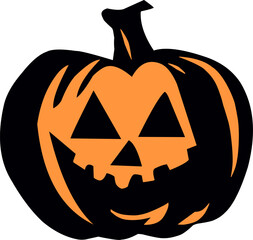 The iconic Halloween pumpkin october season