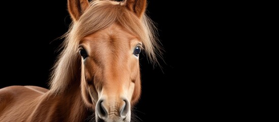Pony with a pleasant expression - obrazy, fototapety, plakaty