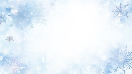 Fototapeta na wymiar white art background, snow frame, snowfall creative blurred abstract white background blank copy space design winter christmas greeting