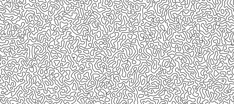 Thin lines texture. Abstract Turing ornament halftone reaction diffusion psychedelic background.