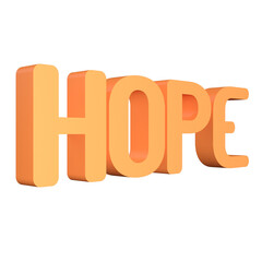 hope typography isolated