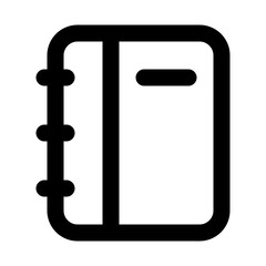 notebook line icon