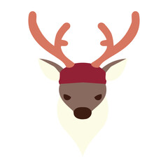 christmas deer cartoon