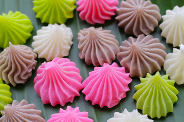 Allure, Colorful Thai sweet dessert