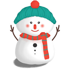 snowman with hat