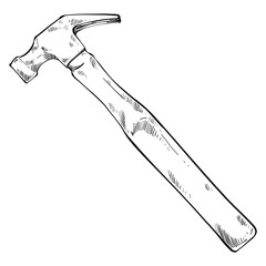 Hammer handdrawn illustration