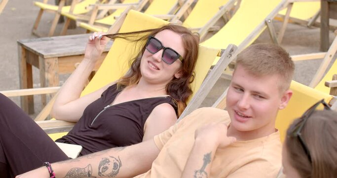 Man with two women talking, people lifestyle. Romantic relationships among three individuals polyamory, involve consensually and openly loving and connecting with multiple partners simultaneously.