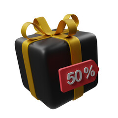 gift box with ribbon black friday discount