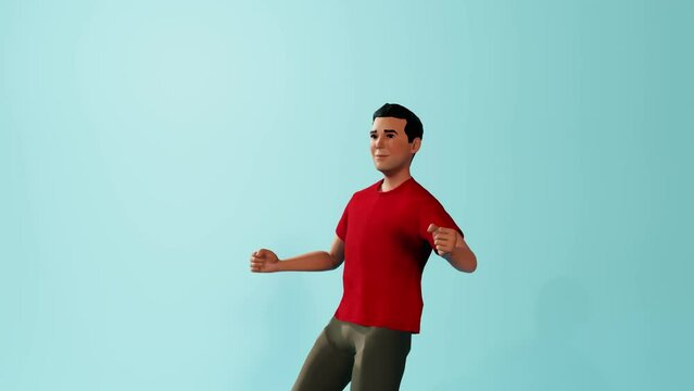 3D Animated Character Dancing to Music