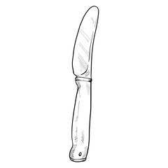 Knife handdrawn illustration