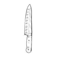 Knife handdrawn illustration