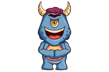 Cute Monster Character Design Illustration