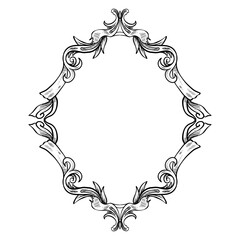 circle frame handdrawn illustration