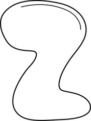 doodle alphabet uppercase z