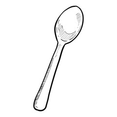spoon handdrawn illustration