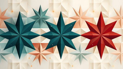 A wallpaper reminiscent of Christmas, the end of the year, and the New Year. An image used for greeting card covers. Generative AI