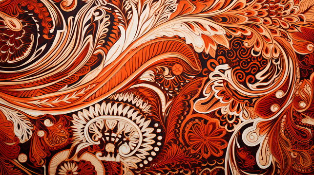 Batik pattern with traditional motifs