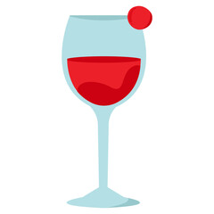 Cocktail drinks illustration. Fresh drinks in summer illustration. Vector Illustration.