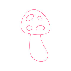 Cute doodle line shape. Doodle line decoration. Vector illustration.