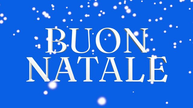 Merry Christmas in Italian language