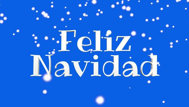 Merry Christmas in Spanish language