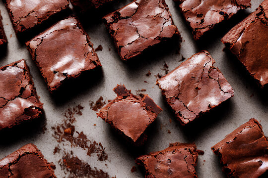 A decadent dessert, brownies are rich and fudgy chocolate squares with a moist, dense texture.