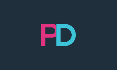 dp, pd letter modern branding logo