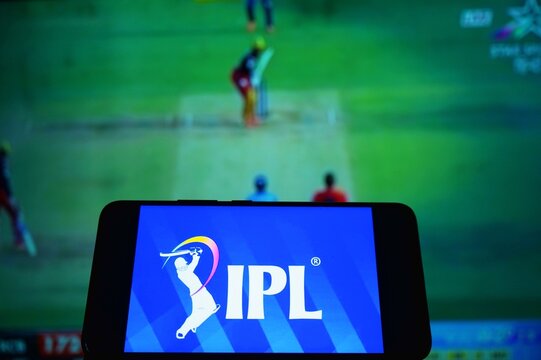 Indian premier league IPL logo on  mobile screen 