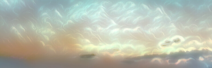 background of wispy clouds in the sky