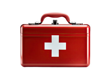 Obraz premium First Aid Kit with clipping path isolated on white background