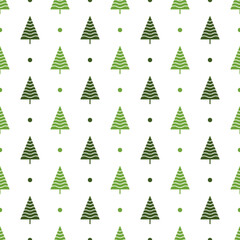 Obraz premium Pine Tree seamless pattern background.