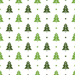 Obraz premium Pine Tree seamless pattern background.